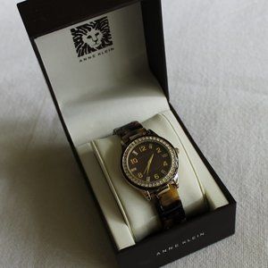 Anne Klein tortoiseshell watch